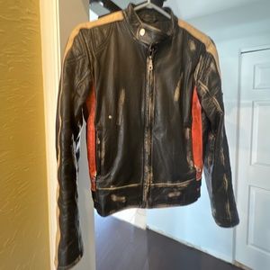 Extra small women’s motorcycle leather jacket